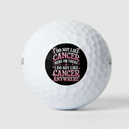Ik hou hier of daar niet van kanker golfballen (Voorkant)