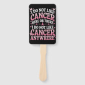 Ik hou hier of daar niet van kanker handwaaier (Voorkant)