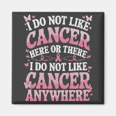 Ik hou hier of daar niet van kanker magneet (Voorkant)