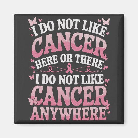 Ik hou hier of daar niet van kanker magneet (Voorkant)