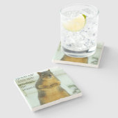 Ik hou je drink vast... de eekhoorn stenen onderzetter (Zijkant)