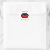 Ik hou je voor de gek! ronde sticker (Tas)