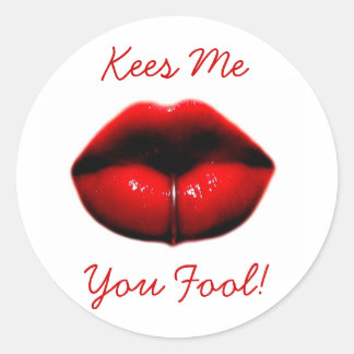 Ik hou je voor de gek! ronde sticker