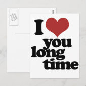 Ik hou lang van je briefkaart (Voorkant / Achterkant)