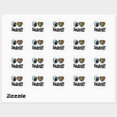 Ik hou (lief) van Heathcliff Ronde Sticker (Vel)
