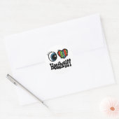 Ik hou (lief) van Heathcliff Ronde Sticker (Envelop)