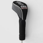 Ik hou me niet rustig, ik ben een Joodse moeder Ch Golfheadcover (Schuin)