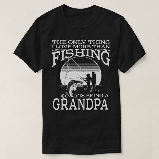Ik hou meer dan Gevist als een GRANDPA vader T-shirt (Design voorkant)