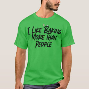 Ik hou meer dan mensen van grappige grafische slog t-shirt