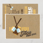 Ik hou meer dan ooit van je - Trouwfeest Kaart (Voorkant / Achterkant)