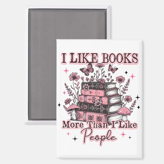 Ik hou meer van boeken dan van… magneet (Voorkant / Achterkant)