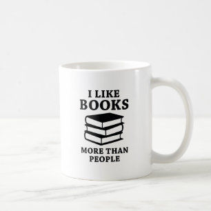Ik hou meer van boeken dan van mensen koffiemok