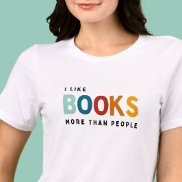 Ik hou meer van boeken dan van mensen Tri-Blend shirt