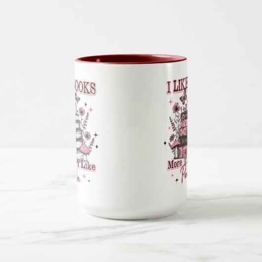 Ik hou meer van boeken dan van… mok (Midden)