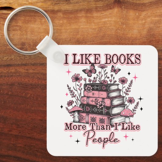 Ik hou meer van boeken dan van… sleutelhanger (Voorkant)