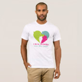 Ik hou meer van dieren dan van mensen t-shirt (Voorkant volledig)