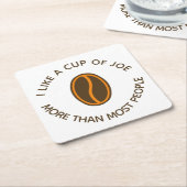 Ik hou meer van een kop joe... | Funny Coffee Slog Kartonnen Onderzetters (Schuin)