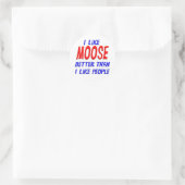Ik hou meer van elanden dan van mensen die Sticker (Tas)