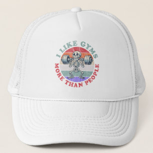 Ik hou meer van gyms dan van mensen trucker pet