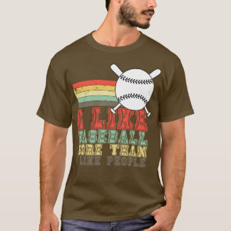 Ik hou meer van honkbal dan van mensen 4 t-shirt