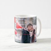 Ik hou meer van je borstelhartje gepersonaliseerde koffiemok (Voorkant rechts)