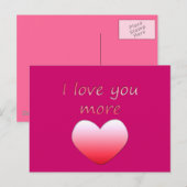 Ik hou meer van je briefkaart (Voorkant / Achterkant)
