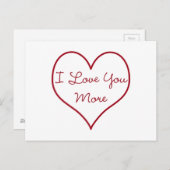 Ik hou meer van je briefkaart (Voorkant / Achterkant)
