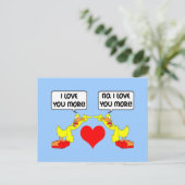 Ik hou meer van je briefkaart (Staand voorkant)