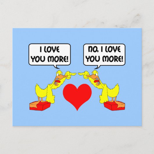 Ik hou meer van je briefkaart (Voorkant)