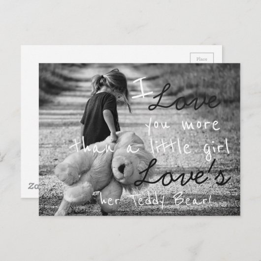 Ik hou meer van je briefkaart (Voorkant / Achterkant)