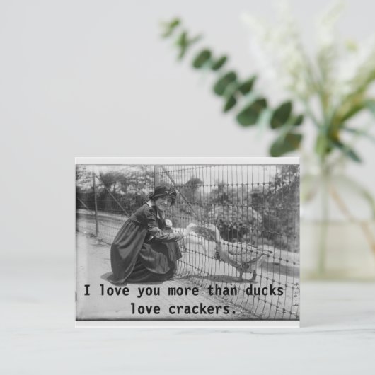 Ik hou meer van je Briefkaart (Staand voorkant)