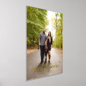 Ik hou meer van je bruiloft of Verloving foto Folie Afdrukken (Laagn)