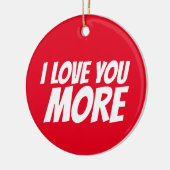 IK HOU MEER VAN JE CHRISTMAS. KERAMISCH ORNAMENT (Links)