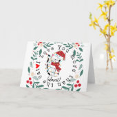 Ik hou meer van je dan bijna kerstcadeau. kaart (Gele Bloem)