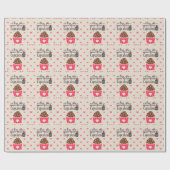 Ik hou meer van je dan cupcakes inpakpapier (Vlak)