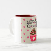Ik hou meer van je dan cupcakes koffie Mok (Voorkant links)