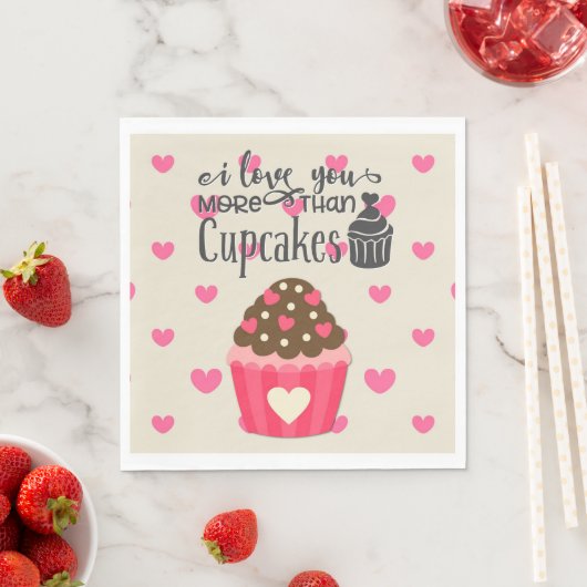 Ik hou meer van je dan cupcakes servet (Insitu)