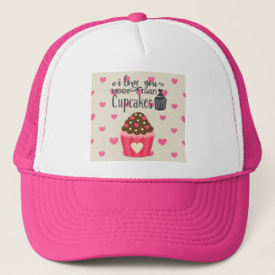 Ik hou meer van je dan Cupcakes Trucker Hat Trucker Pet