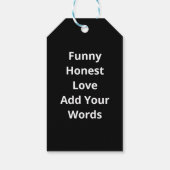 Ik hou meer van je dan dat ik je scheten haat Grap Cadeaulabel (Achterkant)