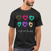 Ik hou meer van je dan donuts - Donker T-shirt (Voorkant)