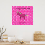 Ik hou meer van je dan eenhoorns poster (Keuken)