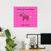 Ik hou meer van je dan eenhoorns poster (Thuiskantoor)