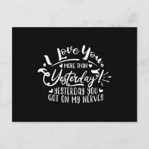 ik hou meer van je dan gisteren briefkaart