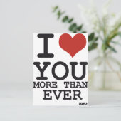 Ik hou meer van je dan ooit briefkaart (Staand voorkant)