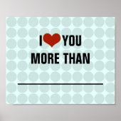 Ik hou meer van je dan... poster (Voorkant)