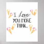 Ik hou meer van je dan... poster (Voorkant)