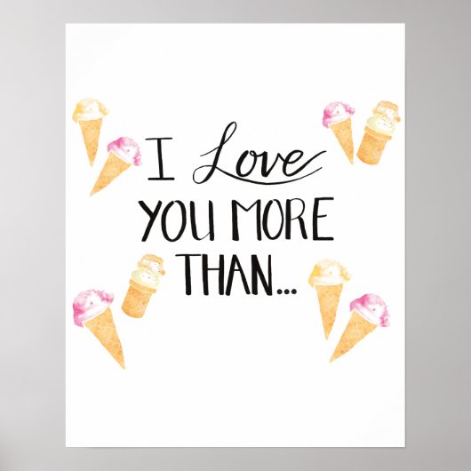 Ik hou meer van je dan... poster (Voorkant)