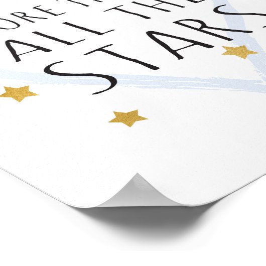 Ik hou meer van je dan van alle sterren - Kunstpri Poster (Hoek)