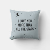 Ik hou meer van je dan van alle sterren Sierkussen (Voorkant)