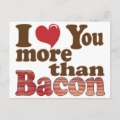 Ik hou meer van je dan van Bacon Briefkaart (Voorkant)